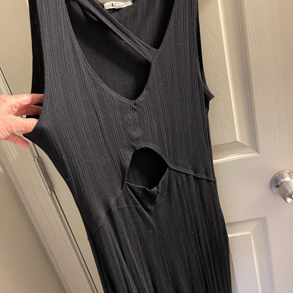 LNA Medium black jumper.  94% rayon 6% spandex. Worn a few times.